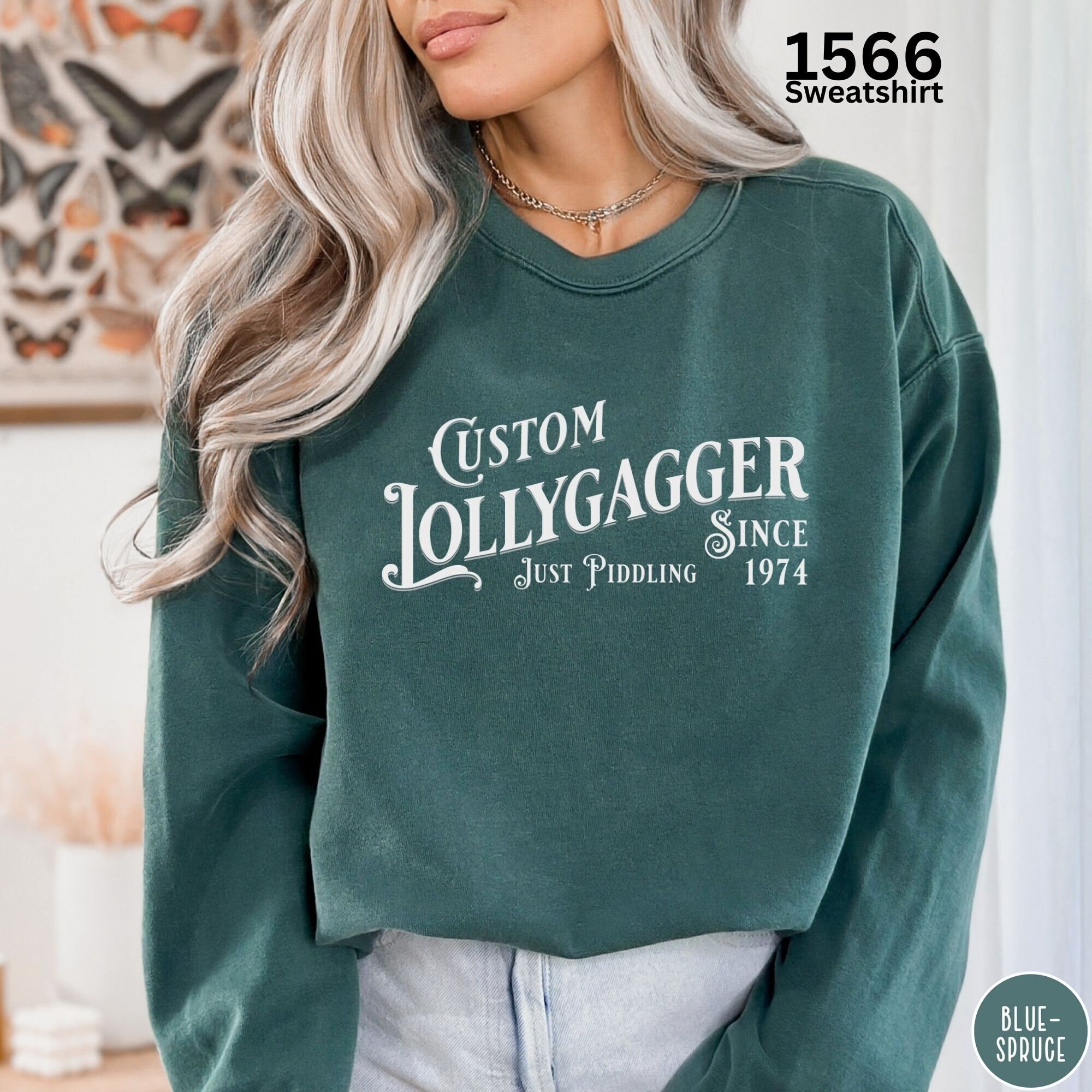 Comfort Colors Custom Birthday Lollygagger Sweatshirt