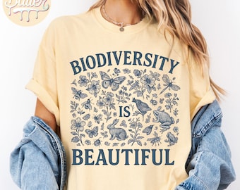Biology Teacher Shirt: Vintage Nature Doodle Tee - Back to School