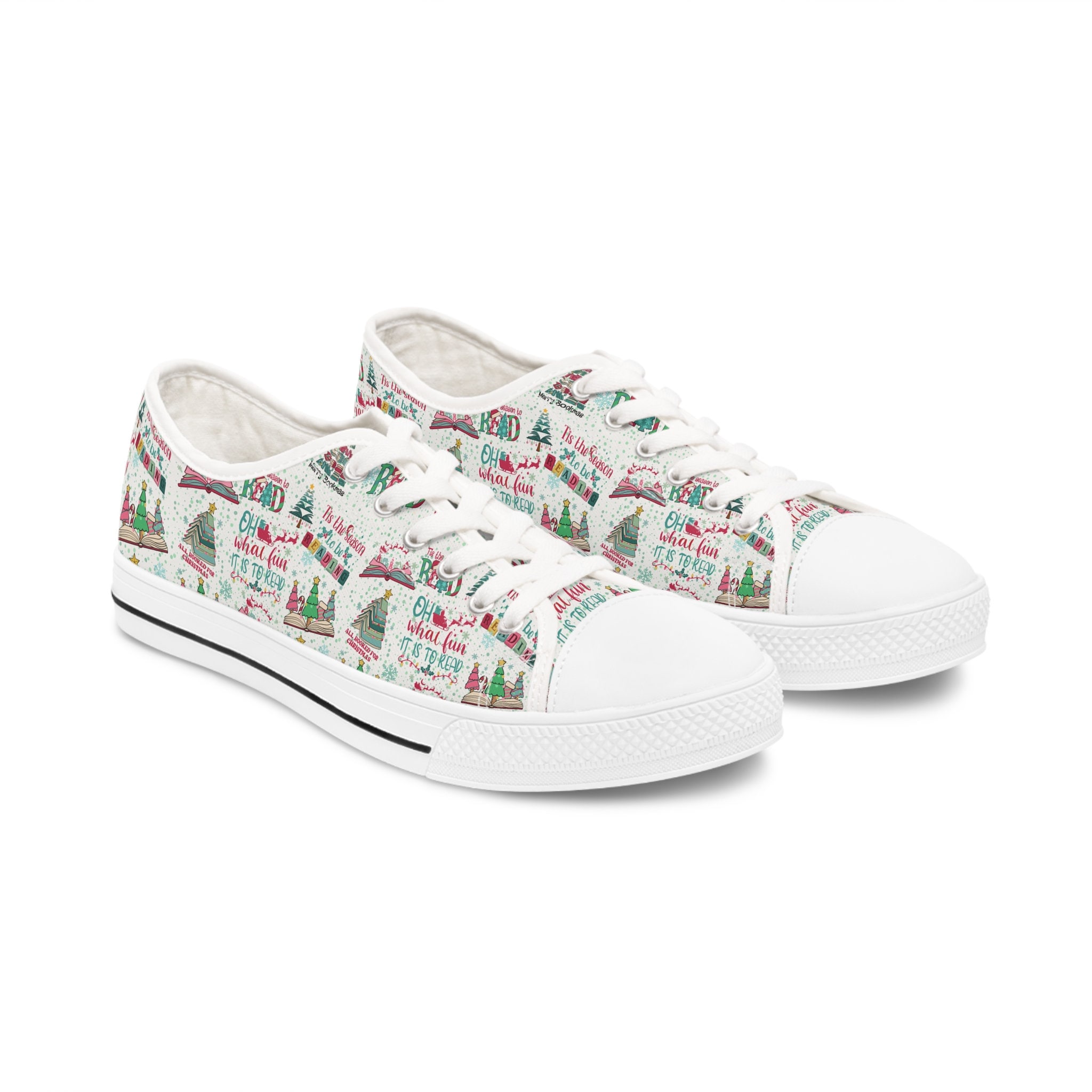 Discover Reading Christmas Women's Low Top Sneaker