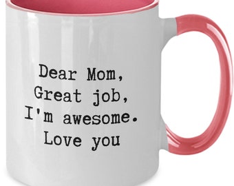My Mom is GOAT Greatest of All Time Gifts For Mom Gift Ceramic Coffee Mug  Tea Cup Fun Novelty Gift 12 oz - Poster Foundry