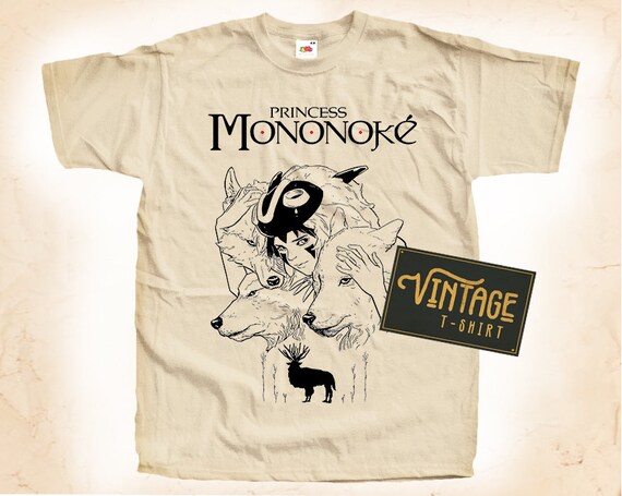 Princess Mononoke Vintage T Shirt - Studio Ghibli Merch Store