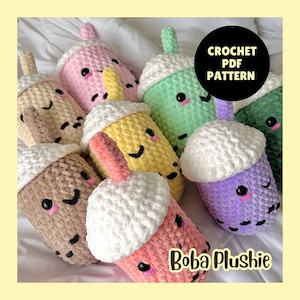 Crochet Boba Plushie Pattern PDF Download Beginner Friendly