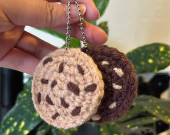 Handmade Crochet Cookie Keychain – Cookie Charm