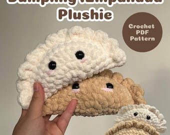 Virkad Dumpling/Empanada Plushie Mönster PDF Ladda ner Nybörjarvänligt