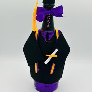 Abschlusskleid Disco Champagner Flasche mit benutzerdefiniertem Label für College, Universität, Grad Fotos, Grad Geschenk