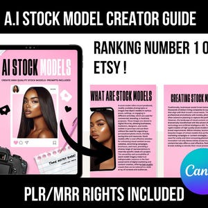 AI Stock Model Creator Guide | High Quality Prompts Included | Create AI Models for Branding Content and Digital Products