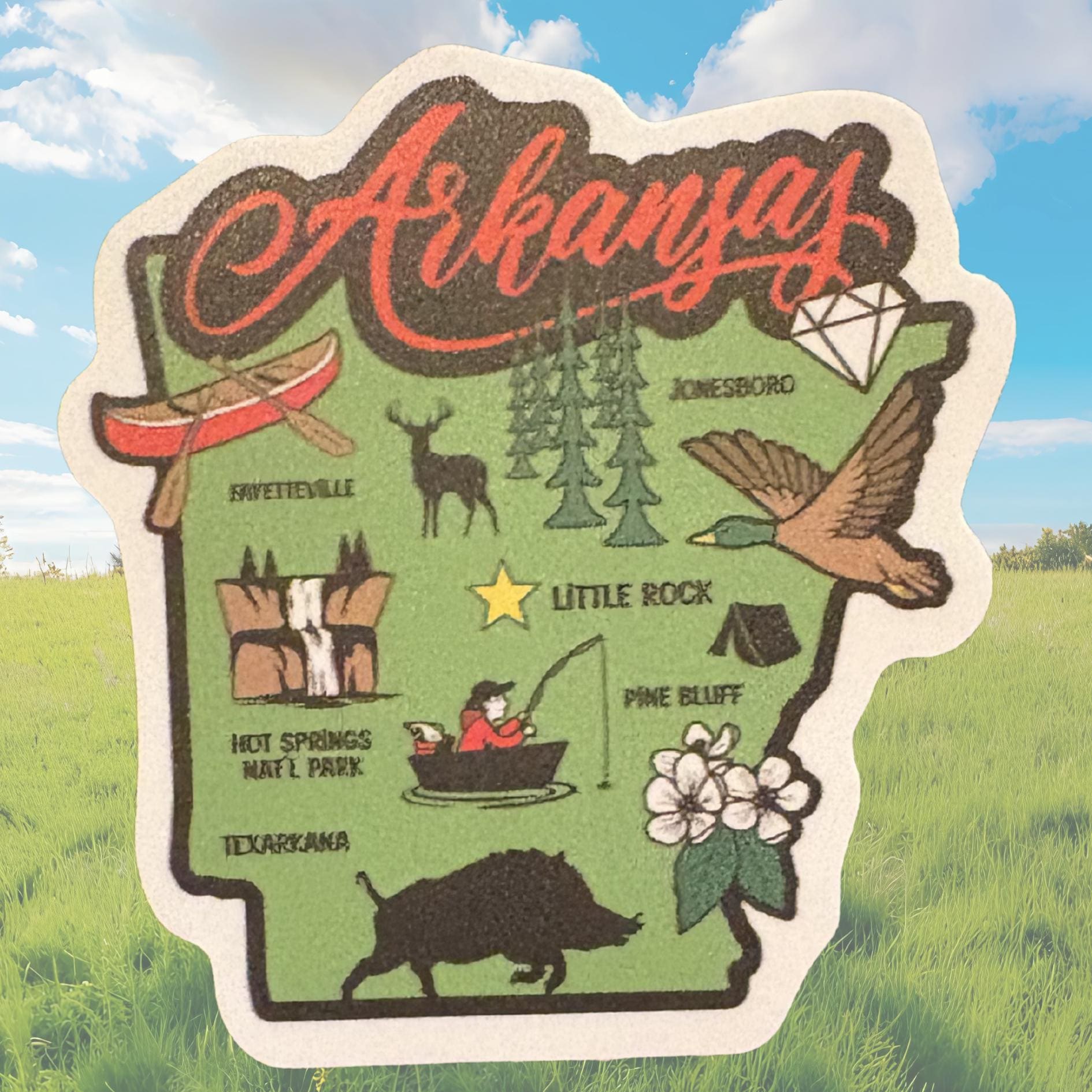 Arkansas Native Sticker Arkansas Sticker: Waterproof Vinyl Decal for Water Bottles - Etsy