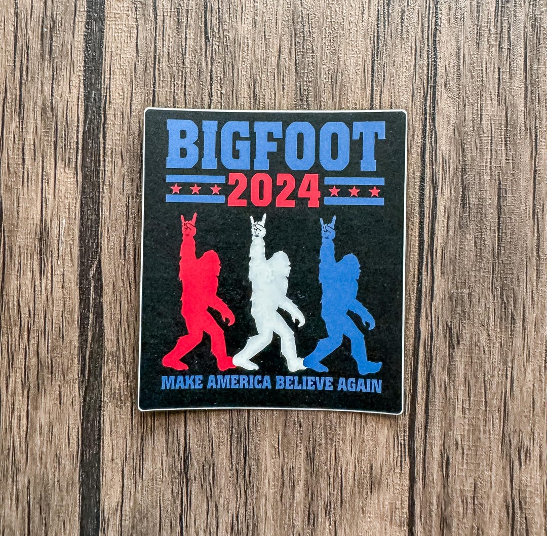 Bandera Bigfoot Para Presidente 2024 - Envío GRATIS, Talla 3x5, Creemos De Nuevo, USA Independiente