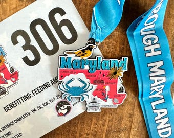 Maryland Virtual Race Medal: Run, Walk, or Jog