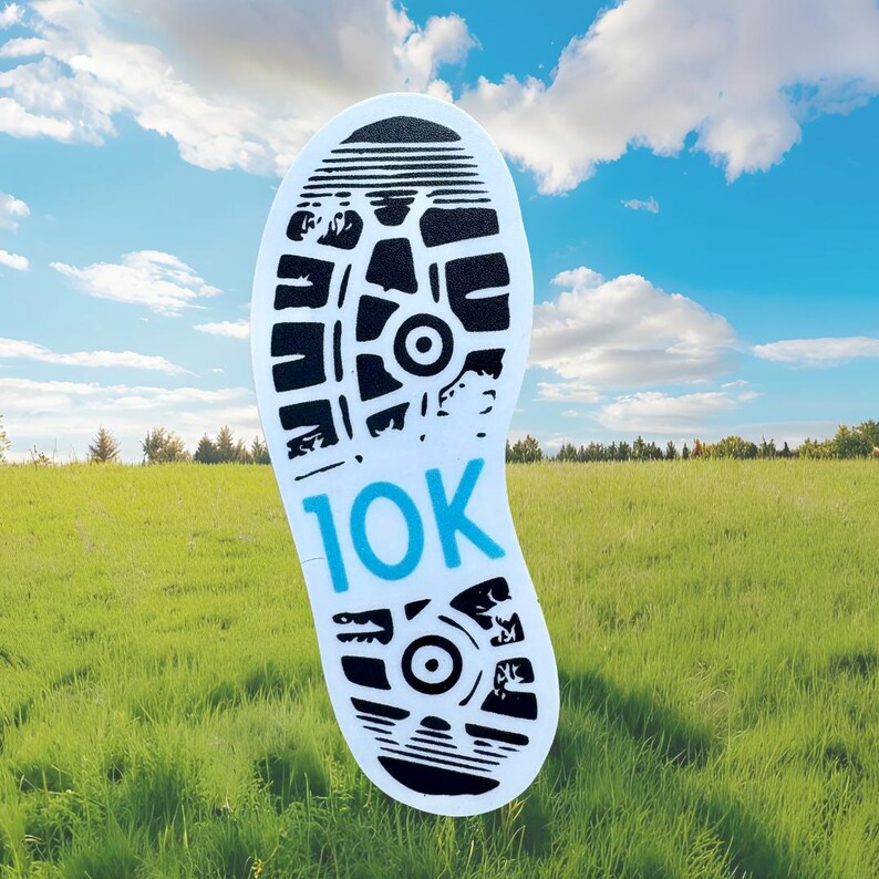 10K Running Shoe Sticker: Fitness Motivation Decal - Etsy