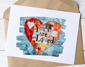 You Are Loved Card: Heartfelt Encouragement Greeting Card