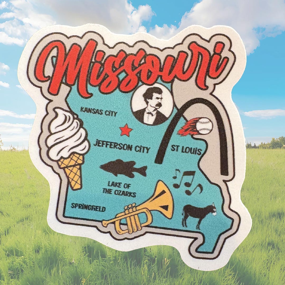 Springfield Mo Sticker Missouri Sticker: Waterproof Vinyl Decal for Water Bottles - Etsy