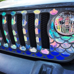 Holographic Mermaid Scale Vinyl Decals: Car, Boat, Laptop