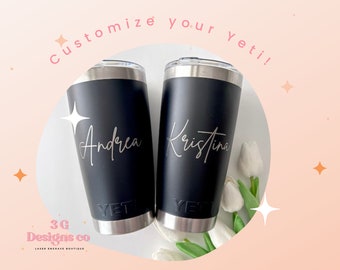 Yeti tumbler,Engraved Yeti,Personalized Yeti,Coach gift,Holiday Gift,Custom tumbler,laser engraved cup,Yeti with name,steel tumbler