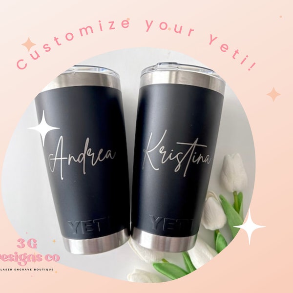 Yeti tumbler,Engraved Yeti,Personalized Yeti,Coach gift,Holiday Gift,Custom tumbler,laser engraved cup,Yeti with name,steel tumbler