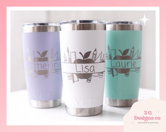 teacher gift,Yeti tumbler,Engraved Yeti,Personalized Yeti,Coach  gift,Holiday Gift,Custom tumbler,laser engraved cup,Yeti with name,