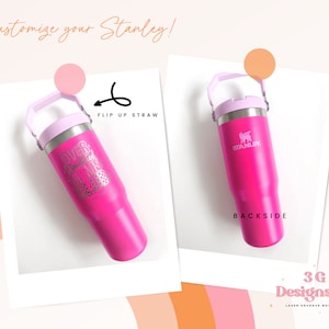 Mothers day gift,gift for mom,Stanley engraved tumbler,30 0z flip straw stanley,stanley quencher,personalized stanley, laser engraved,