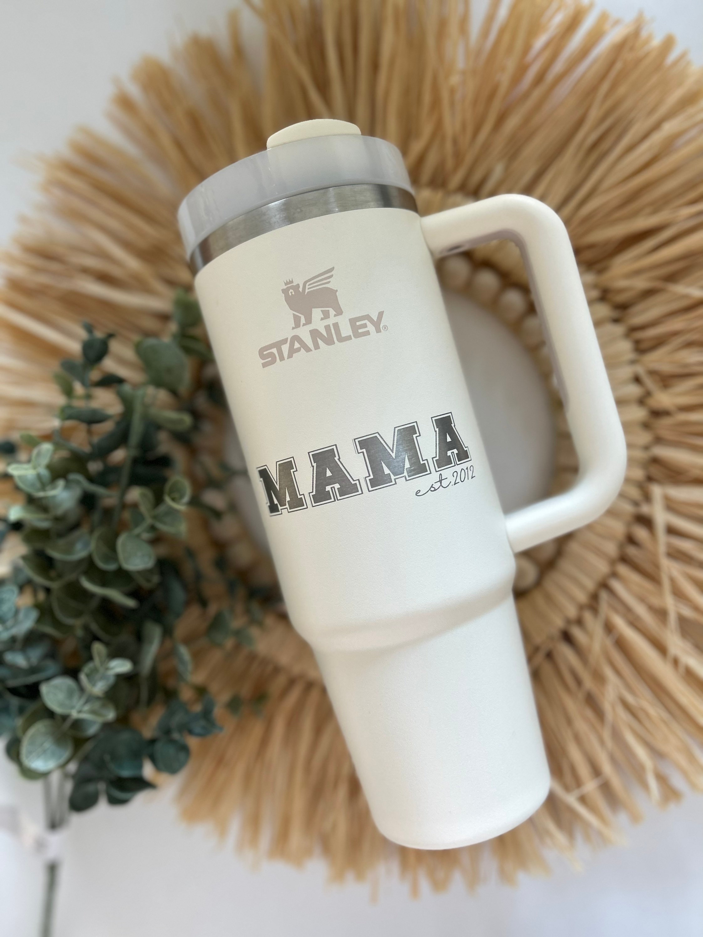 Ma Mama Mom Bruh,pink Stanley Engraved Tumbler,40 0z Stanley