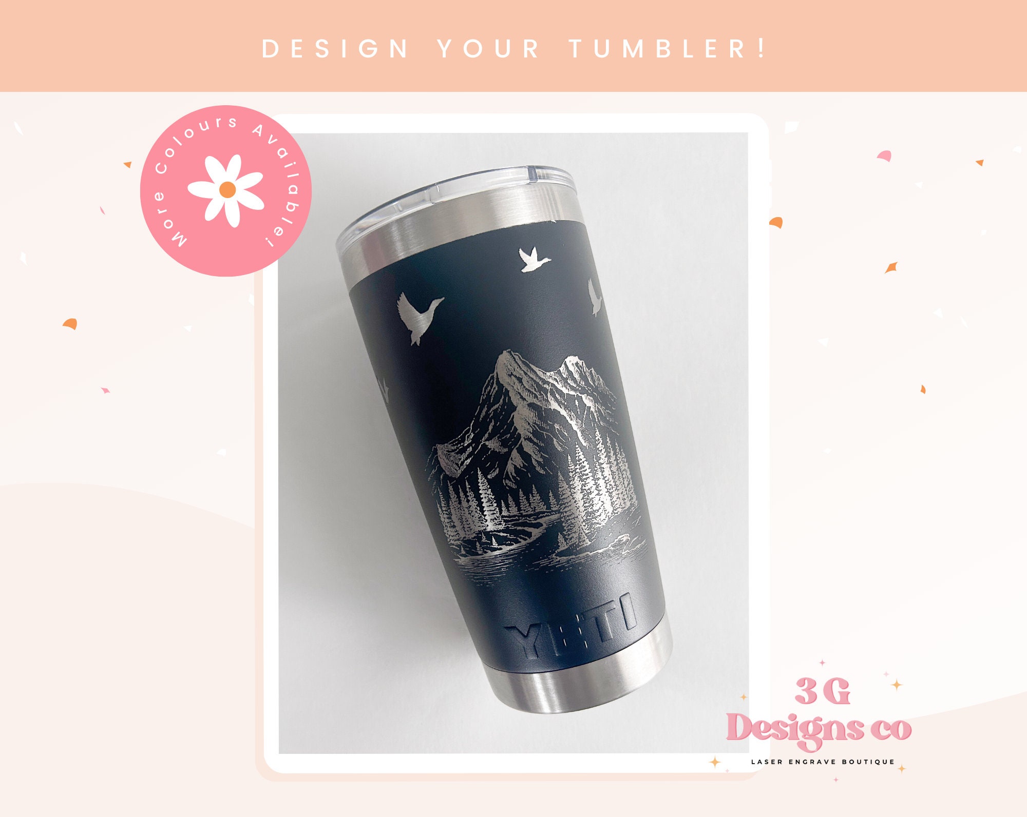  YETI Tumbler Custom Engraved w/Name Princess Tiara