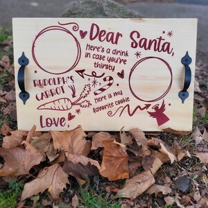 Personalized Santa&#39;s Tray / Christmas Eve