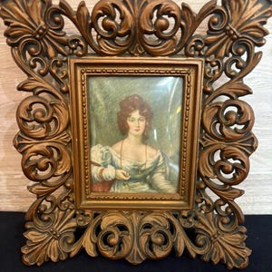 Vintage Cameo Creation of “Mrs. Croker” by Sir Thomas Lawrence – Framed Print- Antique Cameo- Regency Portrait
