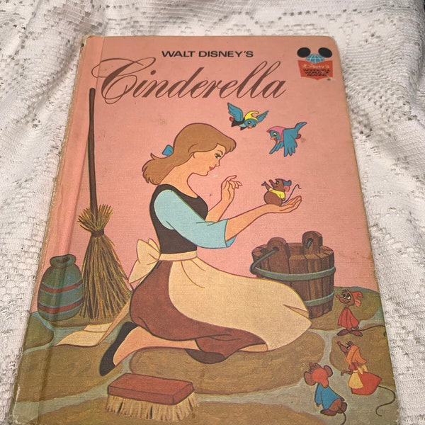 Vintage 1970s Cinderella Princess Book | Vintage Disney | Children’s Book | Walt Disney