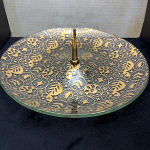 Vintage MCM Georges Briard Tidbits Serving Tray- Vintage Briard Forbidden Fruit- Vintage 60s Serving Tray