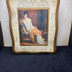 Vintage Madame Recamier Jewelry Box- Vintage Regency Trinket Box- Vintage Victorian Jewelry Box