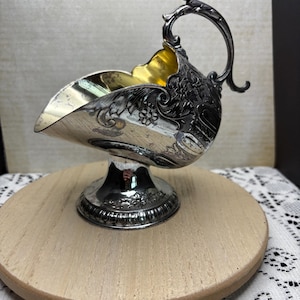 Vintage Silver Plated Sugar Scuttle- Vintage Victorian Tableware- Vintage Kitchen Storage- Vintage Sugar Bowl