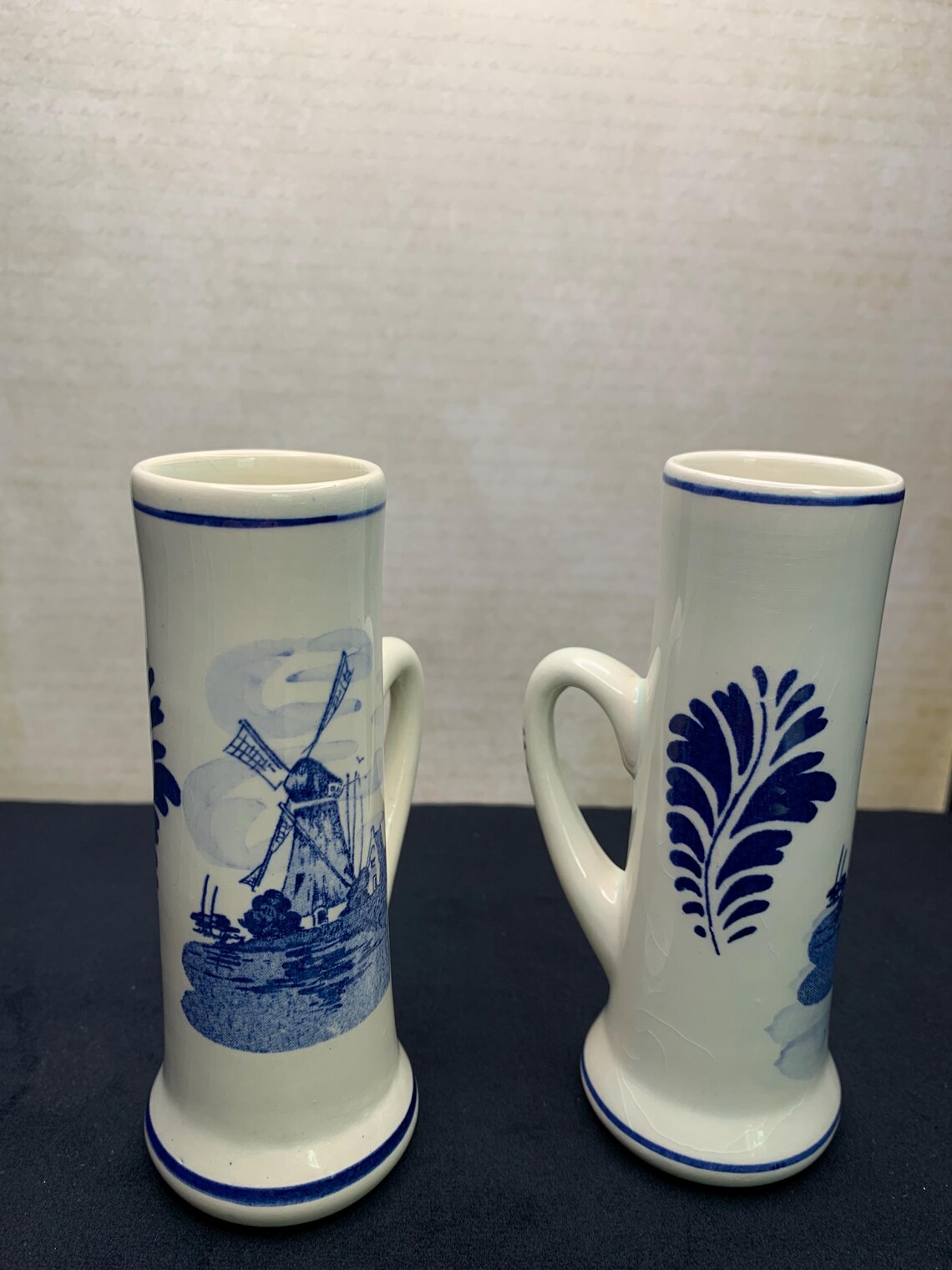 *Set of 6* Vintage Holland Decal Drinking Glasses