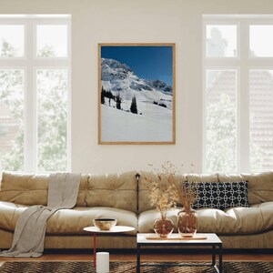 Ski Resort Wall Art, Whistler Blackcomb Mountain Winter Print, Snowy ...