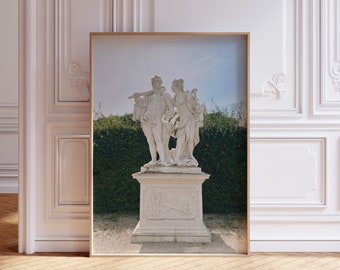 Belvedere Palace Vienna Art Print, Fine Art Photography, Statue Photography, Austria Architecture Wall Art, Digital Download