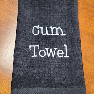 Embroidered Velour Novelty Towel: Gag Gift