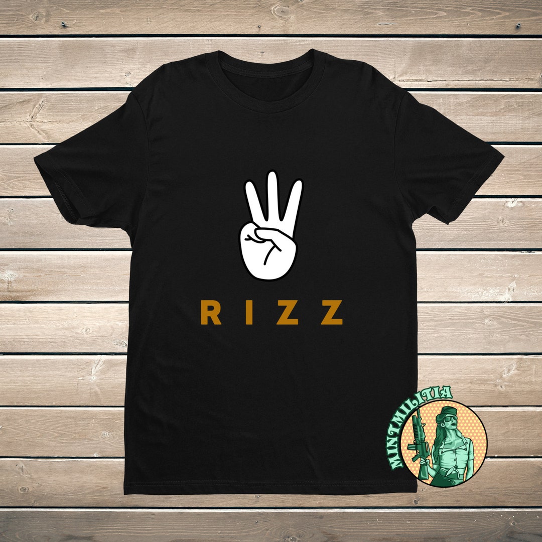 W Rizz Hand Sign, Rizz T-shirt, Rizz Shirt, W Rizz, Funny T-shirt ...