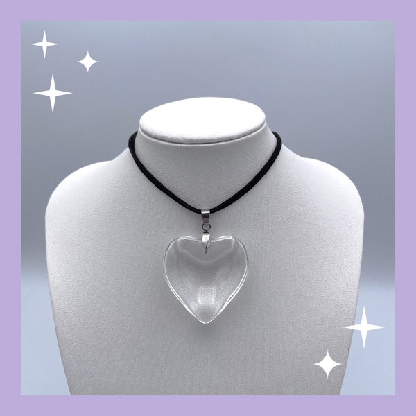 Heart of Glass Choker (clear ver)