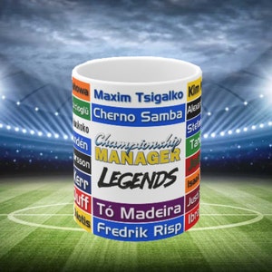 Taza Championship Manager 'Legends' imagen 1