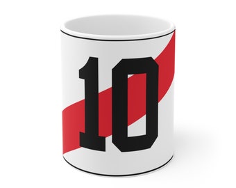 Number 10 River Themed Mug with personalisation