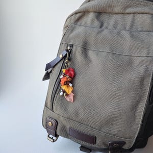 Cozy Fall Cottage Core Keychain | Autumn Leaves | Cute Mushroom | Purse ...