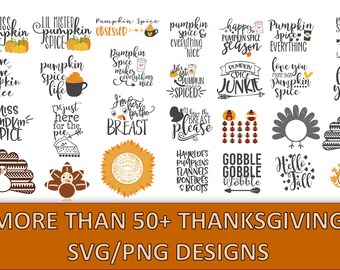 Thanksgiving SVG Bundle, Fall SVG Bundle, Fall Svg, Autumn Svg, Fall Svg Designs, Fall Sign Svg, Autumn Bundle Svg, Cricut, Silhouette, PNG