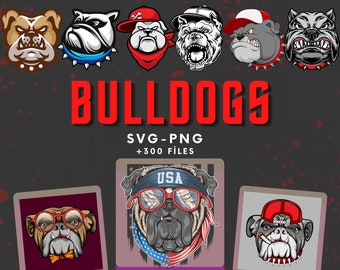 Bulldogs SVG Bundles,Let's Go BULLDOGS,Digital Download,English Bulldogs,Bulldog Mascot,Dog Face,Bulldog Basketball BulldogsFootball Bundle
