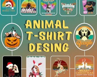 Editable Beagle T-Shirt Designs Bundle,Dogs Vector Images,Pets Tshirt Design,Doodle Svg Bundle,Dog designs bundle,Designs Pack SVG,PNG