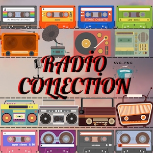Vintage Radio Designs SVG PNG, Old School Radio SVG, Retro old media,Boom Box svg, Vintage Radio Stereo Cut File,Instant Digital Download,