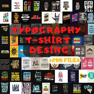 Tshirt Design Bundle, Print on Demand Shirt Designs, Typografie T-Shirt Design Print, hohe Auflösung, digitaler Download.