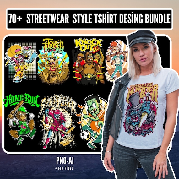 Streetwear Style Tshirt Designs, American Unique & High Quality Print on Demand Designs, Urban Tshirt, Commercial Use SVG Files For Cricut