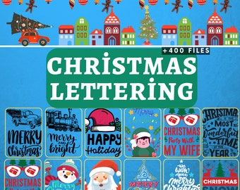 Christmas SVG Bundle,Merry Christmas SVG,Christmas Lettering Bundle, Holiday Svg, Winter png,Christmas pattern svg,Santa Claus Svg,Xmas Svg