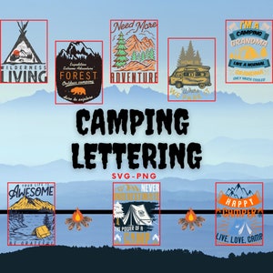Paquete SVG de camping, cita de camping svg, camping divertido svg, cita de camplife, vida de campamento SVG, fogata svg, camping svg, camper svg, gran camping