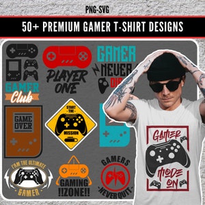 Design T-shirt Premium, T-shirt da giocatore, Gioco in formato SVG, Stampa di design T-shirt, Stampa unica e di alta qualità su disegni su richiesta, File SVG per uso commerciale