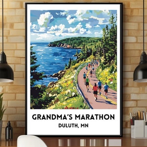 Cartaz de Maratona da Vovó | Presente de Maratona da Vovó | Maratona da Vovó | Presente de Maratona | Maratona | Presente para corredor | Cartaz de Maratona