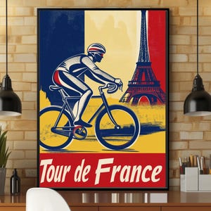 affiche vintage du Tour de France | Cadeau vintage Tour de France | Millésime Tour de France | Cadeau cycliste | Cadeau pour cycliste | Tour de France