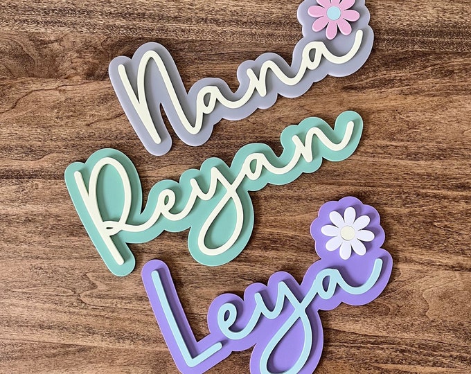 Personalized Name Sign, Door Name Sign, Nursery Name Sign, Baby Name ...